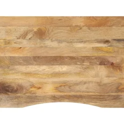 Tafelaccessoires*vidaXL Bureaublad met ronding 110x80x2,5 cm massief ruw mangohout