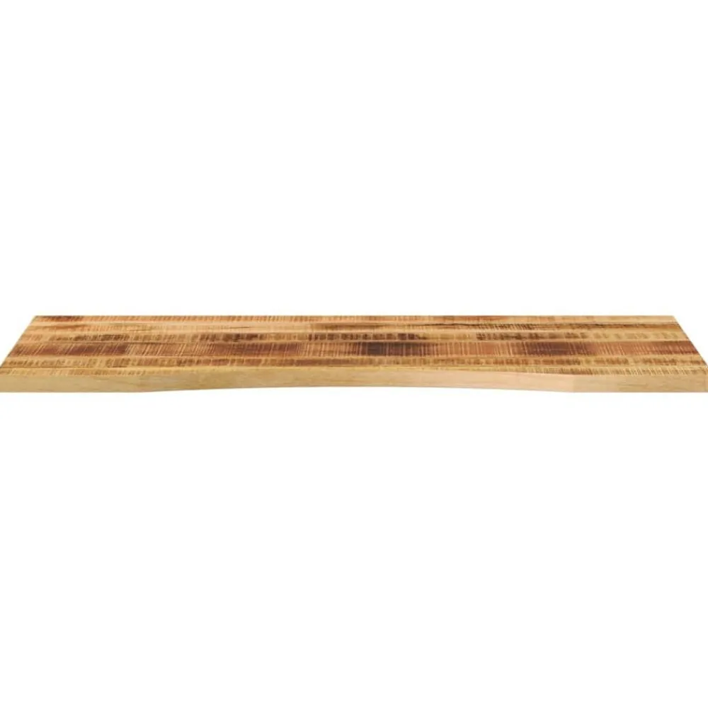 Bureaublad met ronding 120x60x2,5 cm massief ruw mangohout>vidaXL Hot