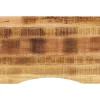 Bureaublad met ronding 100x60x2,5 cm massief ruw mangohout>vidaXL