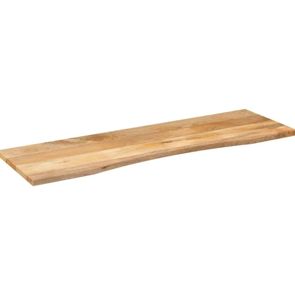 Tafelaccessoires*vidaXL Bureaublad met ronding 160x50x2,5 cm massief ruw mangohout