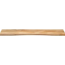 Tafelaccessoires*vidaXL Bureaublad met ronding 160x50x2,5 cm massief ruw mangohout