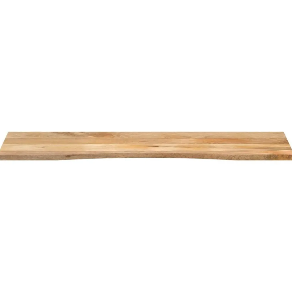 Tafelaccessoires*vidaXL Bureaublad met ronding 160x50x2,5 cm massief ruw mangohout