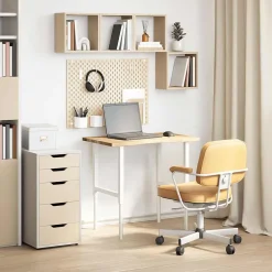 Bureaublad rechthoekig 80x50x2,5 cm onbehandeld eikenhout><noscript><img width=