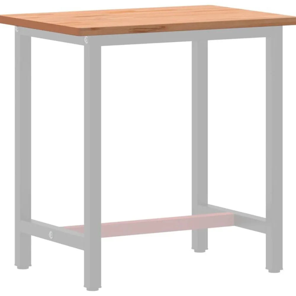 Tafelaccessoires*vidaXL Bureaublad 80x55x2,5 cm massief beukenhout