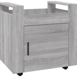 Trolleys*vidaXL Bureaukastje 60x45x60 cm bewerkt hout eikenkleurig Grijs sonoma