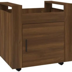 Trolleys*vidaXL Bureaukastje 60x45x60 cm bewerkt hout bruin eikenkleur