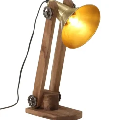 Bureaulamp 25 W E27 23x13x52 cm antiek messing>vidaXL Online