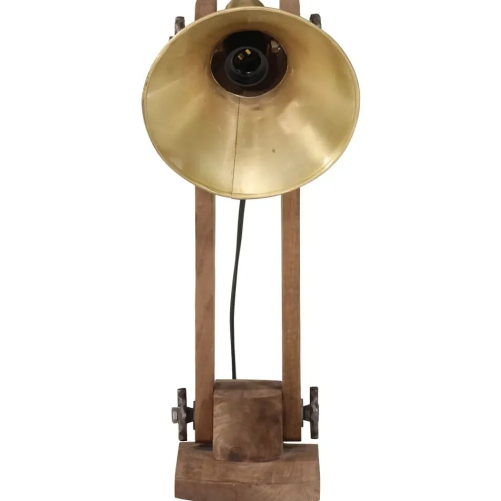 Bureaulamp 25 W E27 23x13x52 cm antiek messing>vidaXL Online