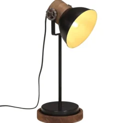 Verlichting*vidaXL Bureaulamp 25 W E27 17x17x50 cm Zwart