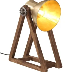 Verlichting*vidaXL Bureaulamp 25 W E27 30x17x40 cm antiek messingkleurig Koper