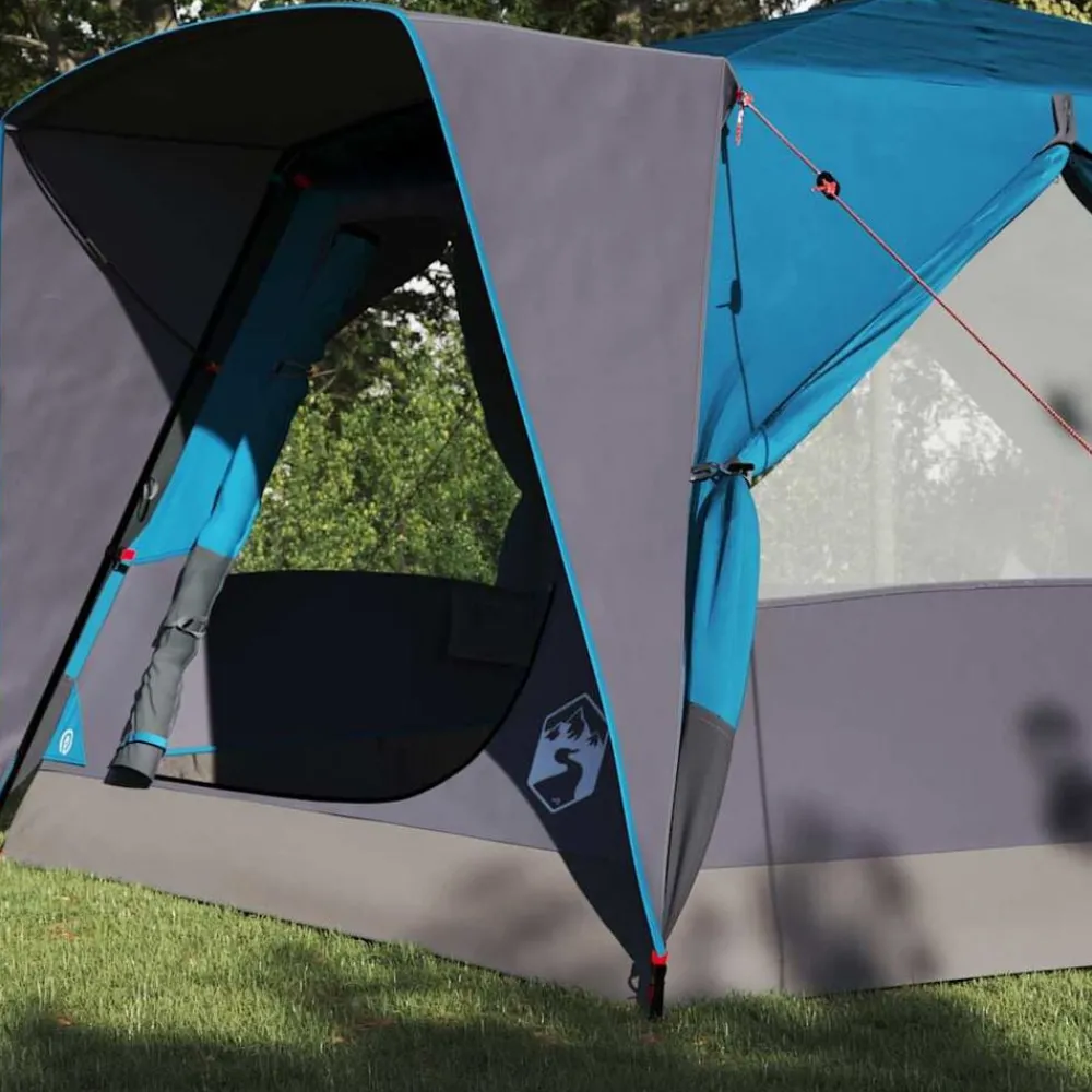 Buitensport*vidaXL Cabine Tent 7-Persoons met dak 400 x 350 x 212 cm Blauw