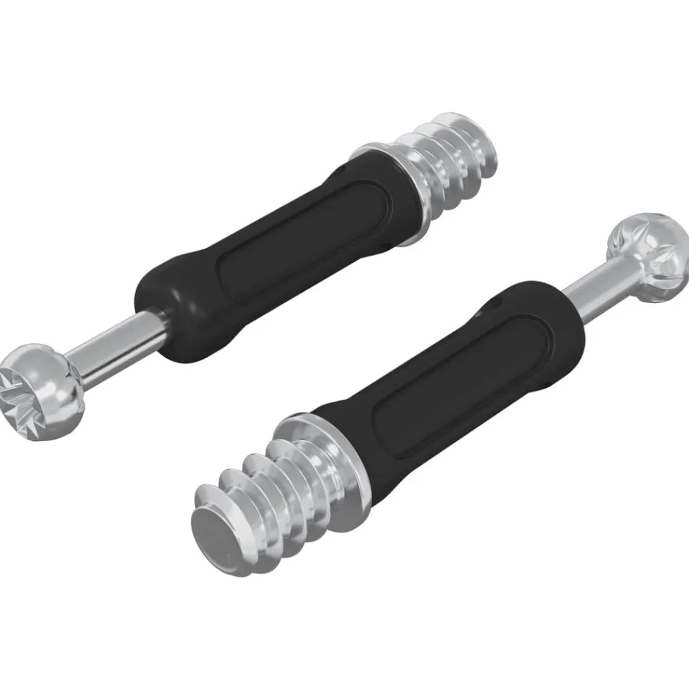 Bouwbeslag*vidaXL Cam Lock Bout 2 pcs Zilver en Zwart M6 x 40 mm Metaal