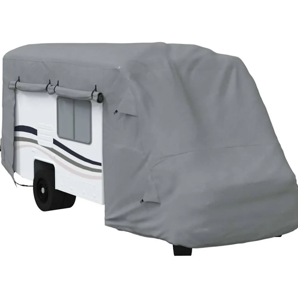 Voertuigonderdelen & -Accessoires*vidaXL Camperhoezen 570x235x275 cm vliesvlies grijs