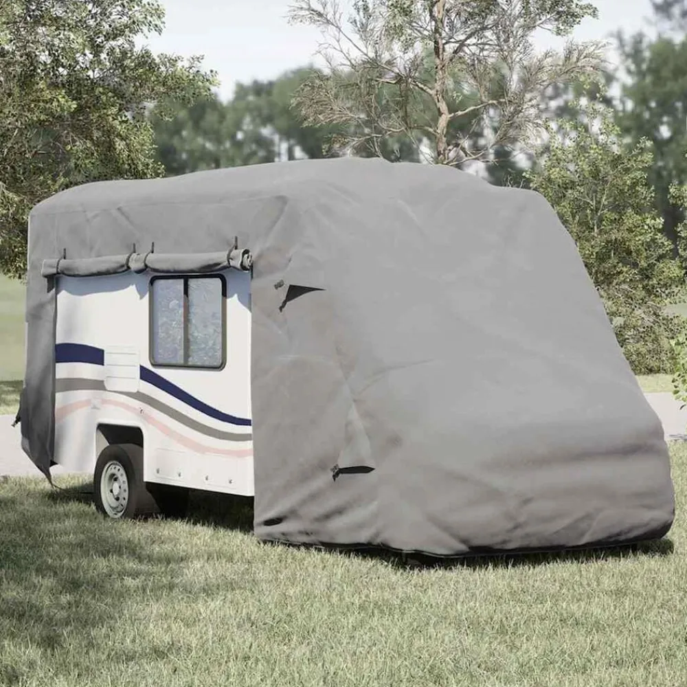 Voertuigonderdelen & -Accessoires*vidaXL Camperhoezen 570x235x275 cm vliesvlies grijs