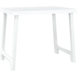 Tuinmeubelen*vidaXL Campingtafel hout-look 79x56x64 cm PP Wit