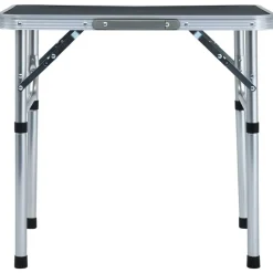 Buitensport*vidaXL Campingtafel inklapbaar 60x45 cm aluminium Grijs