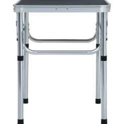 Buitensport*vidaXL Campingtafel inklapbaar 60x45 cm aluminium Grijs