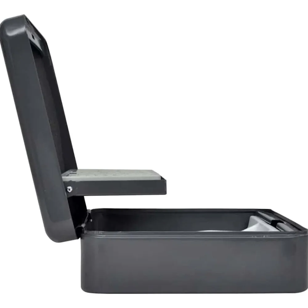 Cash Box met slot Donkergrijs 30 x 24 x 9 cm Staal>vidaXL Clearance