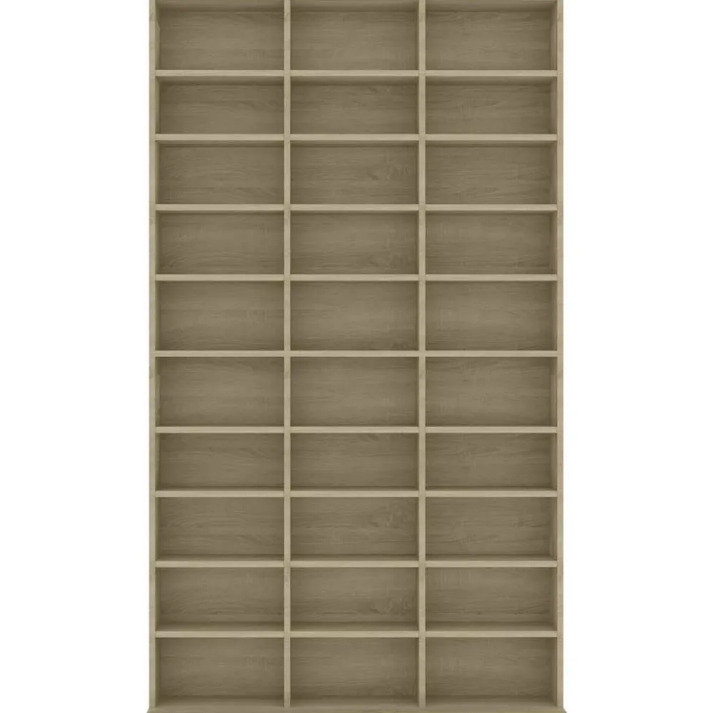 Kasten & Opbergmeubelen*vidaXL Cd-kast 102x23x177,5 cm bewerkt hout kleurig Sonoma eiken