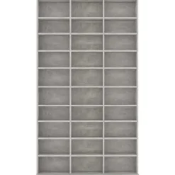 Kasten & Opbergmeubelen*vidaXL Cd-kast 102x16x177,5 cm bewerkt hout Betongrijs