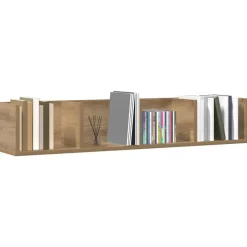 Boekenkasten & Wandplanken*vidaXL CD-wandschap 100x18x18 cm bewerkt hout artisanaal eikenkleurig
