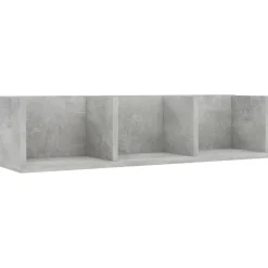 Boekenkasten & Wandplanken*vidaXL Cd-wandschap 75x18x18 cm bewerkt hout Betongrijs