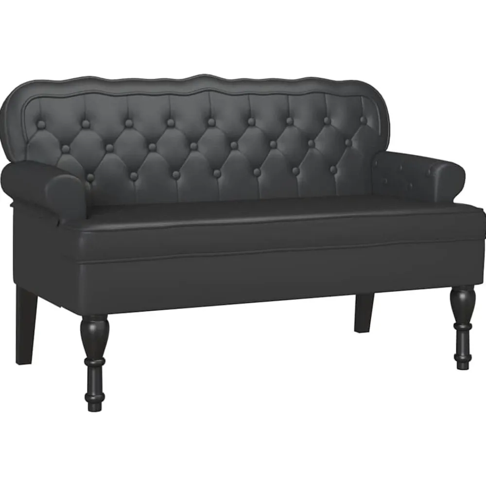 Chesterfield Bank 119,5 x 64,5 x 75 cm Nep Leer>vidaXL Sale