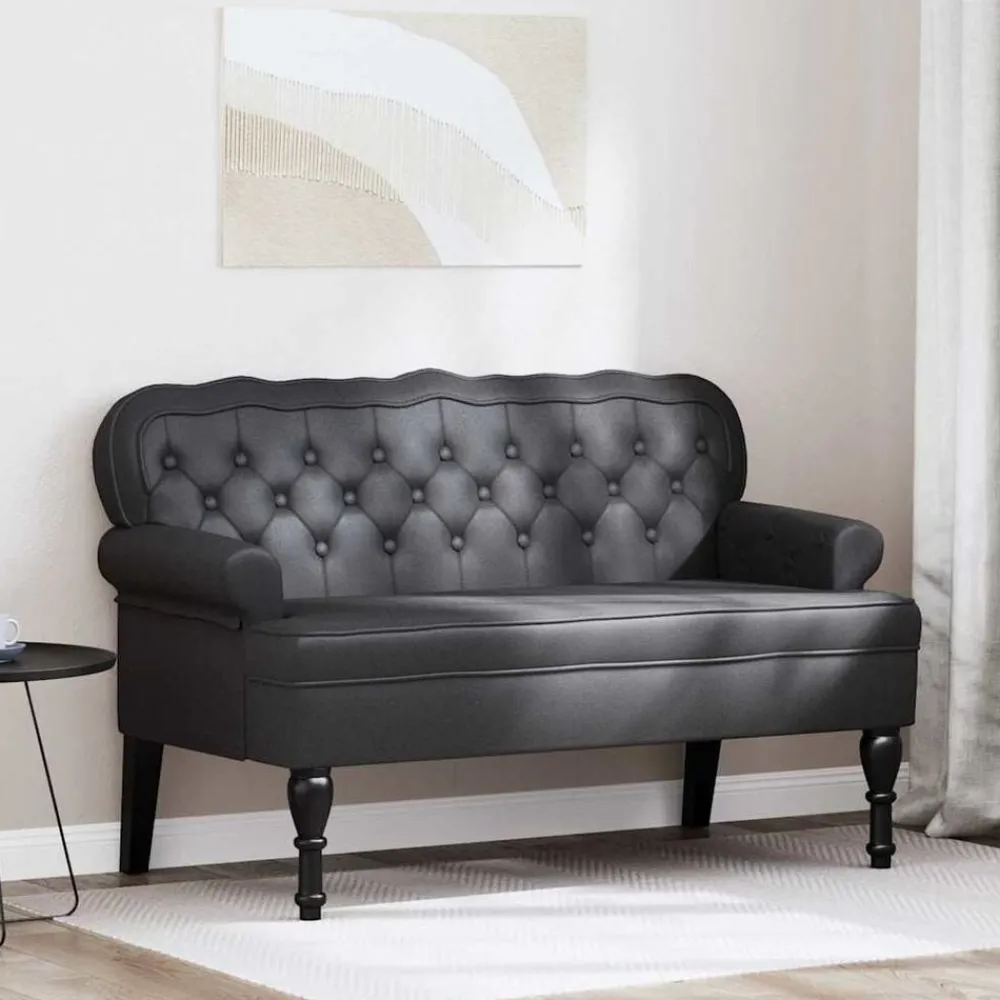 Chesterfield Bank 119,5 x 64,5 x 75 cm Nep Leer>vidaXL Sale