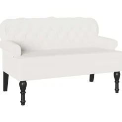 Chesterfield Bank 119,5 x 64,5 x 75 cm Nep Leer>vidaXL Outlet