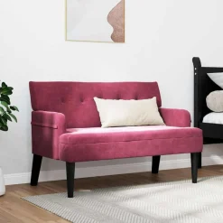 Chesterfield Bank 112 x 65,5 x 75 cm Fluweel><noscript><img width=
