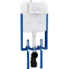 Badkameraccessoires*vidaXL Cisterna Frame met opslag Wit 50 x 8 x 131 cm Staal
