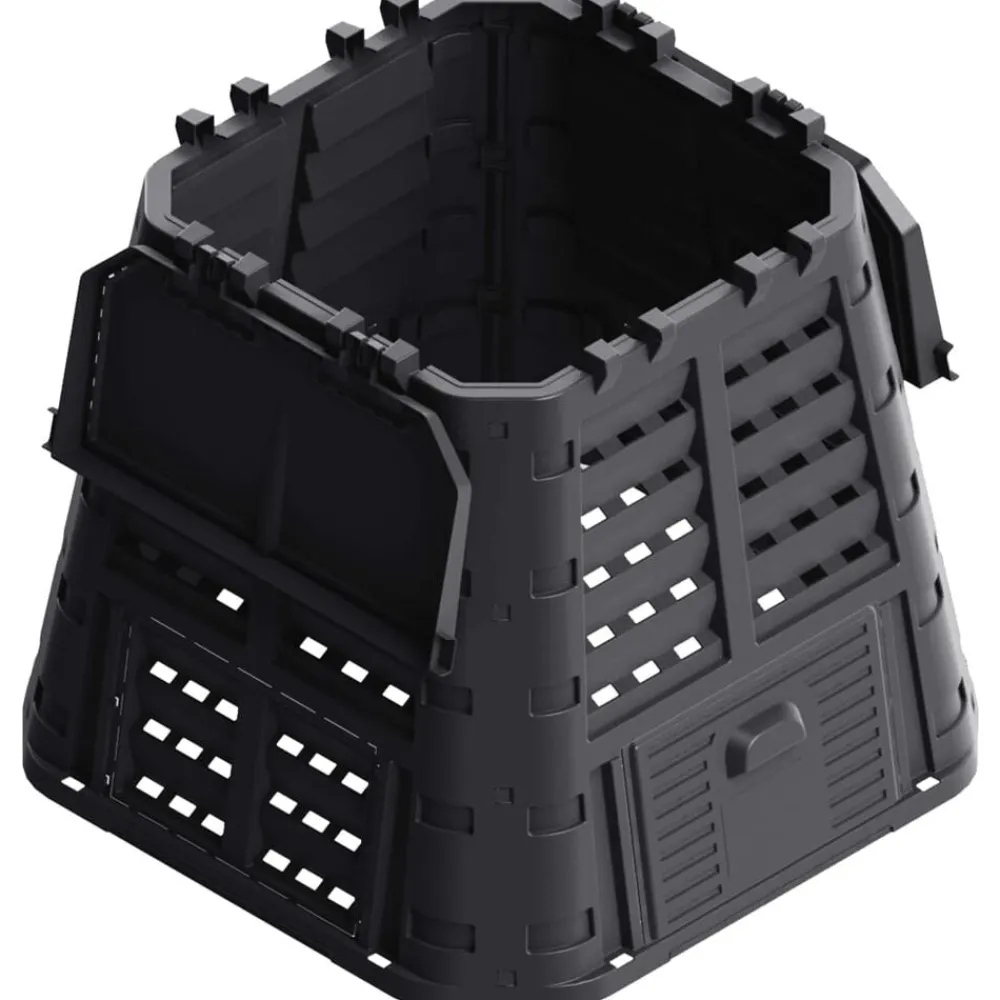 Compostbak 480 L 93,3x93,3x80 cm zwart>vidaXL Clearance