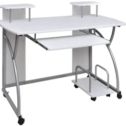 Computerbureau 110x52x88,5 cm bewerkt hout>vidaXL Outlet
