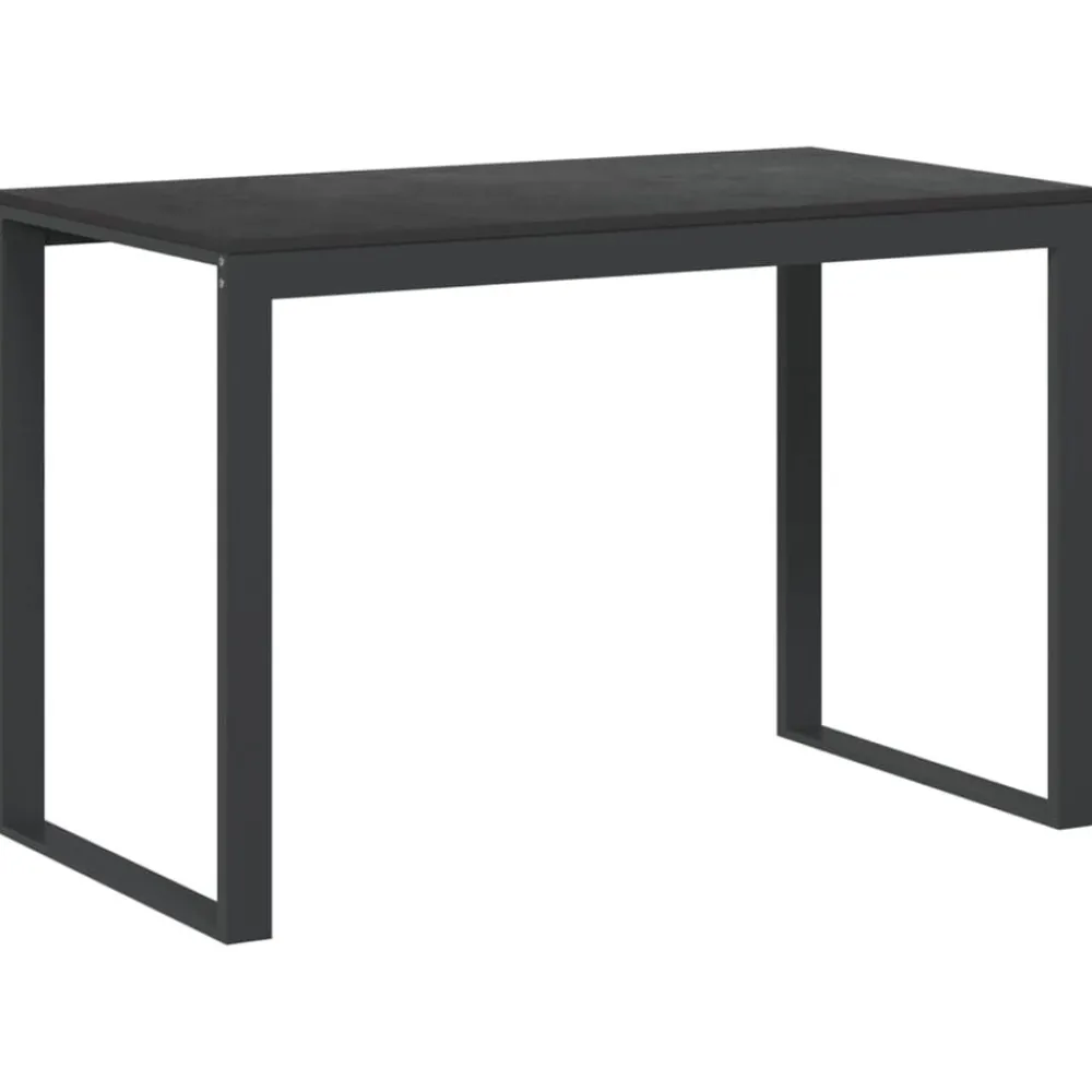 Kantoormeubelen*vidaXL Computerbureau 110x60x73 cm spaanplaat Zwart