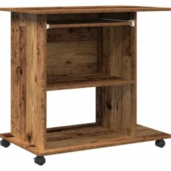 Computerbureau 80x50x75 cm bewerkt hout kleurig>vidaXL Clearance
