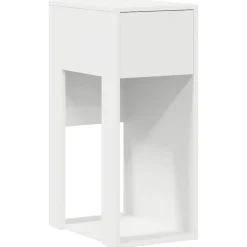 Kantoormeubelen*vidaXL Computertorenstandaard met lade 30x44x74 cm Wit