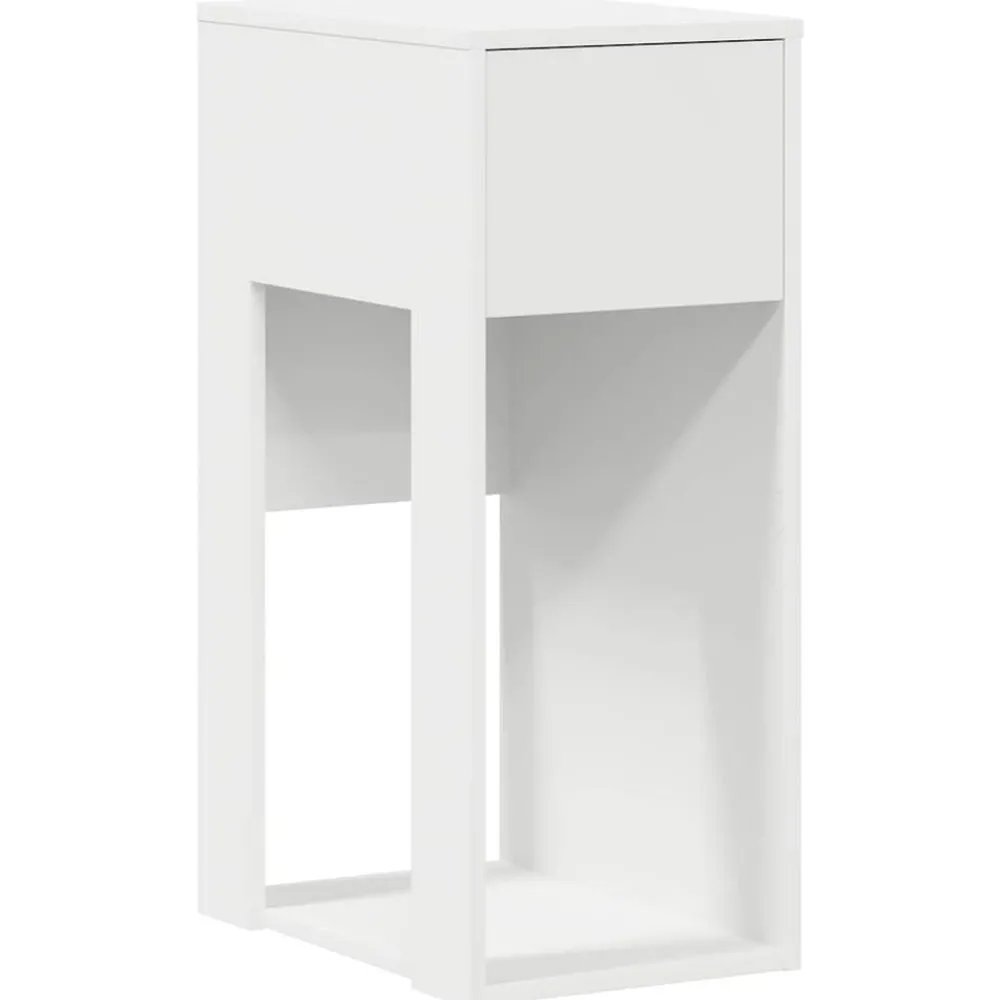Kantoormeubelen*vidaXL Computertorenstandaard met lade 30x44x74 cm Wit