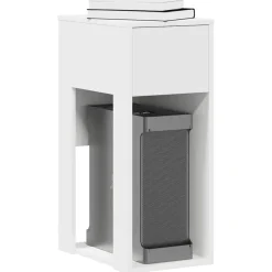 Kantoormeubelen*vidaXL Computertorenstandaard met lade 30x44x74 cm Wit