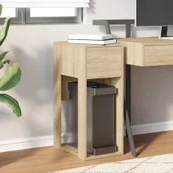 Kantoormeubelen*vidaXL Computertorenstandaard met lade 30x44x74 cm kleurig Sonoma eiken