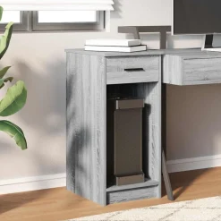 Computertorenstandaard met lade 35x45x77 cm eiken><noscript><img width=