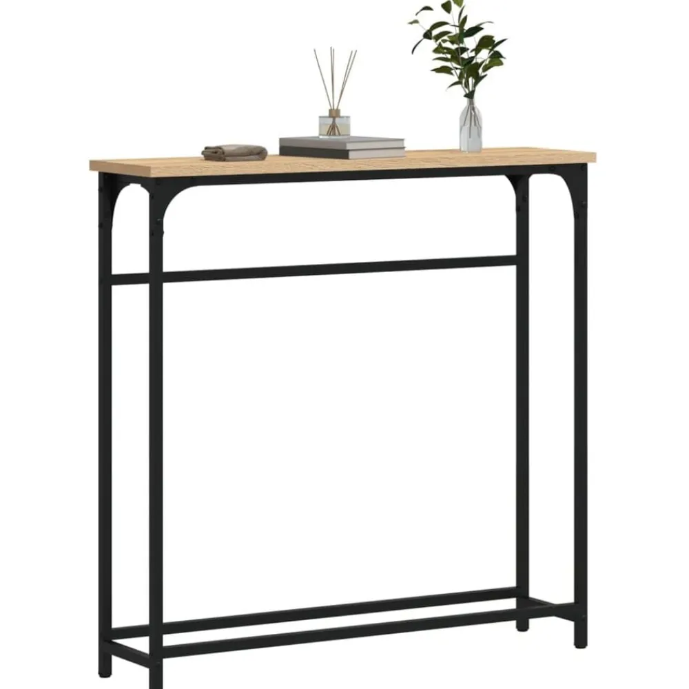 Consoletafel 75x19,5x75 cm Bewerkt Hout>vidaXL Discount