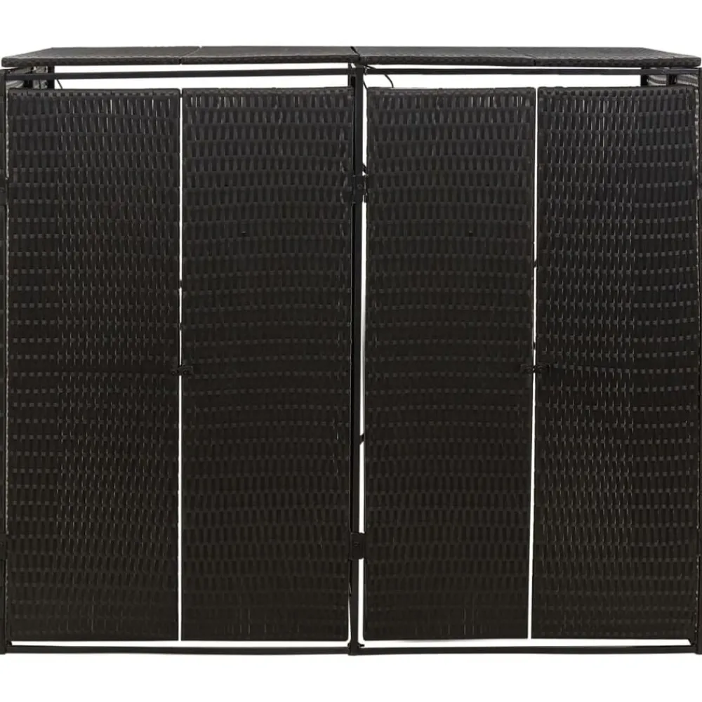 Containerberging dubbel 140x80x117 cm poly rattan>vidaXL Best