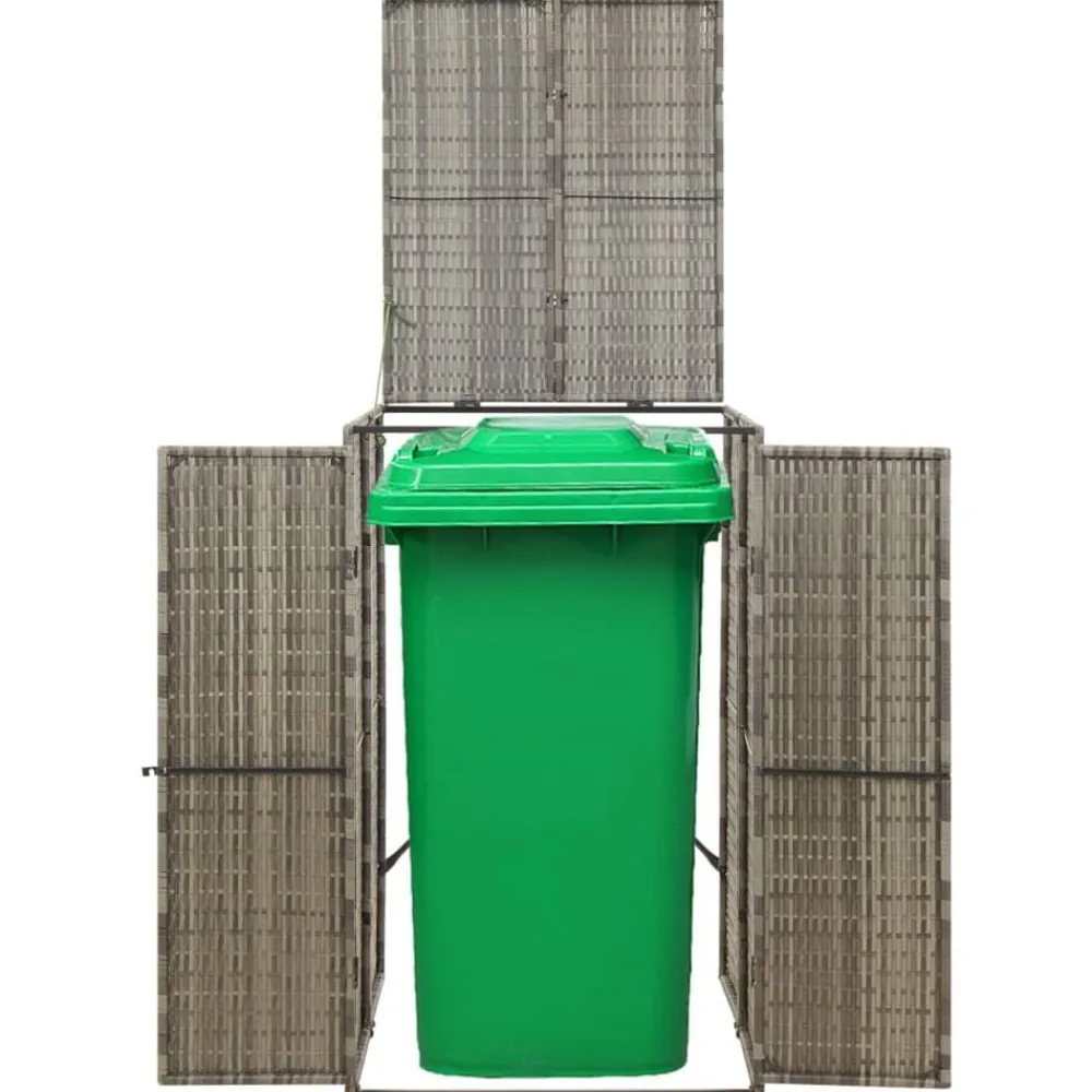 Containerberging enkel 70x80x117 cm poly rattan>vidaXL Best