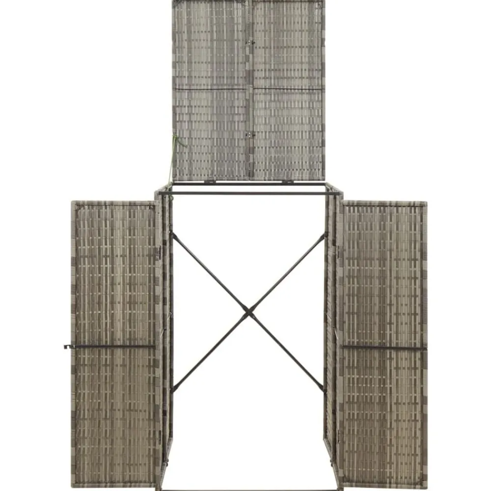 Containerberging enkel 70x80x117 cm poly rattan>vidaXL Best