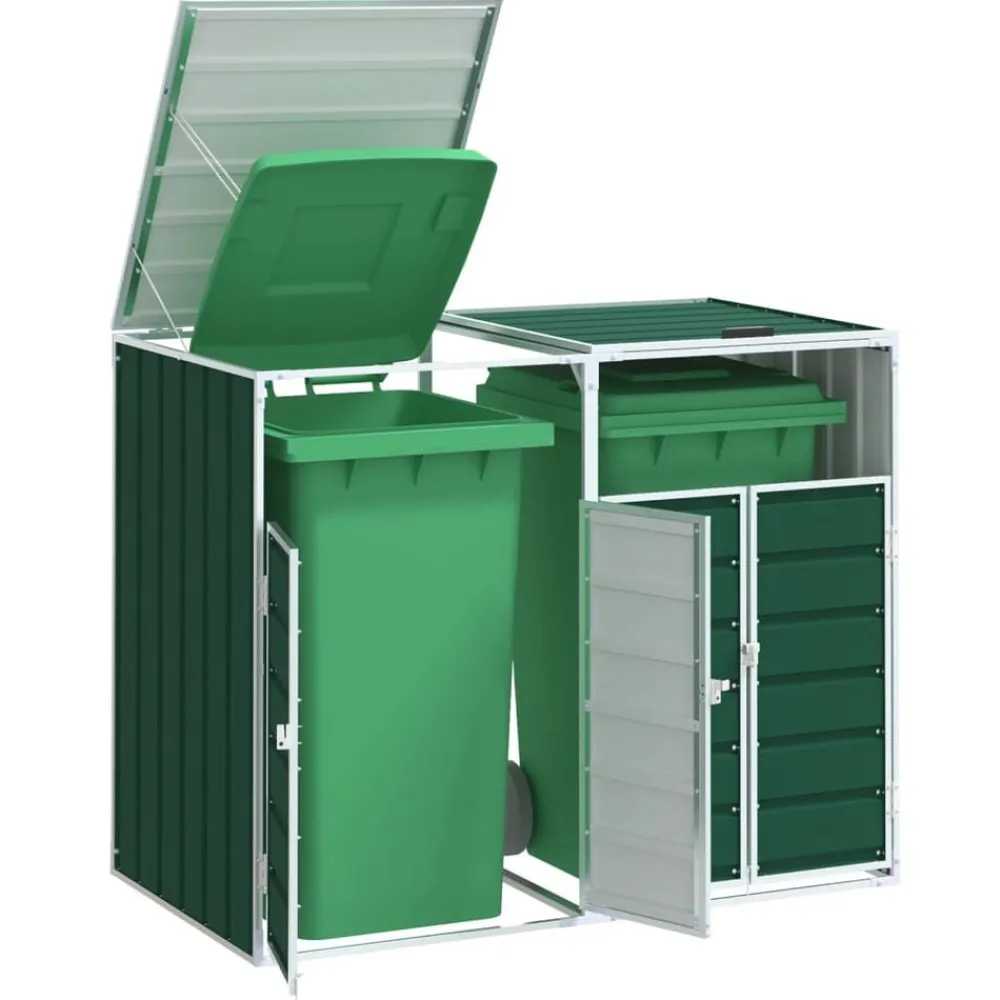 Containerberging voor 2 containers 144x81x113 cm staal>vidaXL Discount