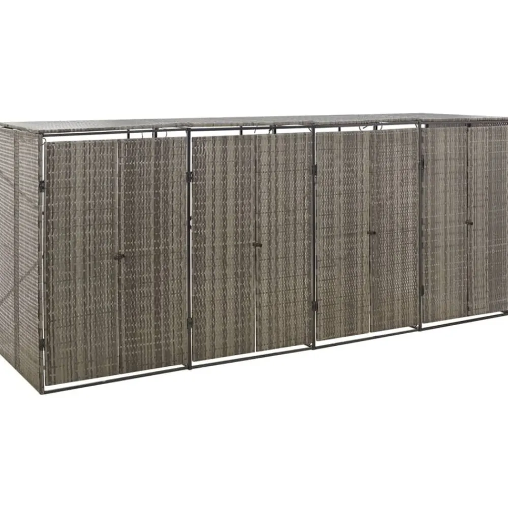 Containerberging viervoudig 274x80x117 cm poly rattan>vidaXL Clearance