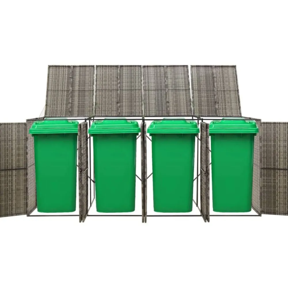 Containerberging viervoudig 274x80x117 cm poly rattan>vidaXL Clearance