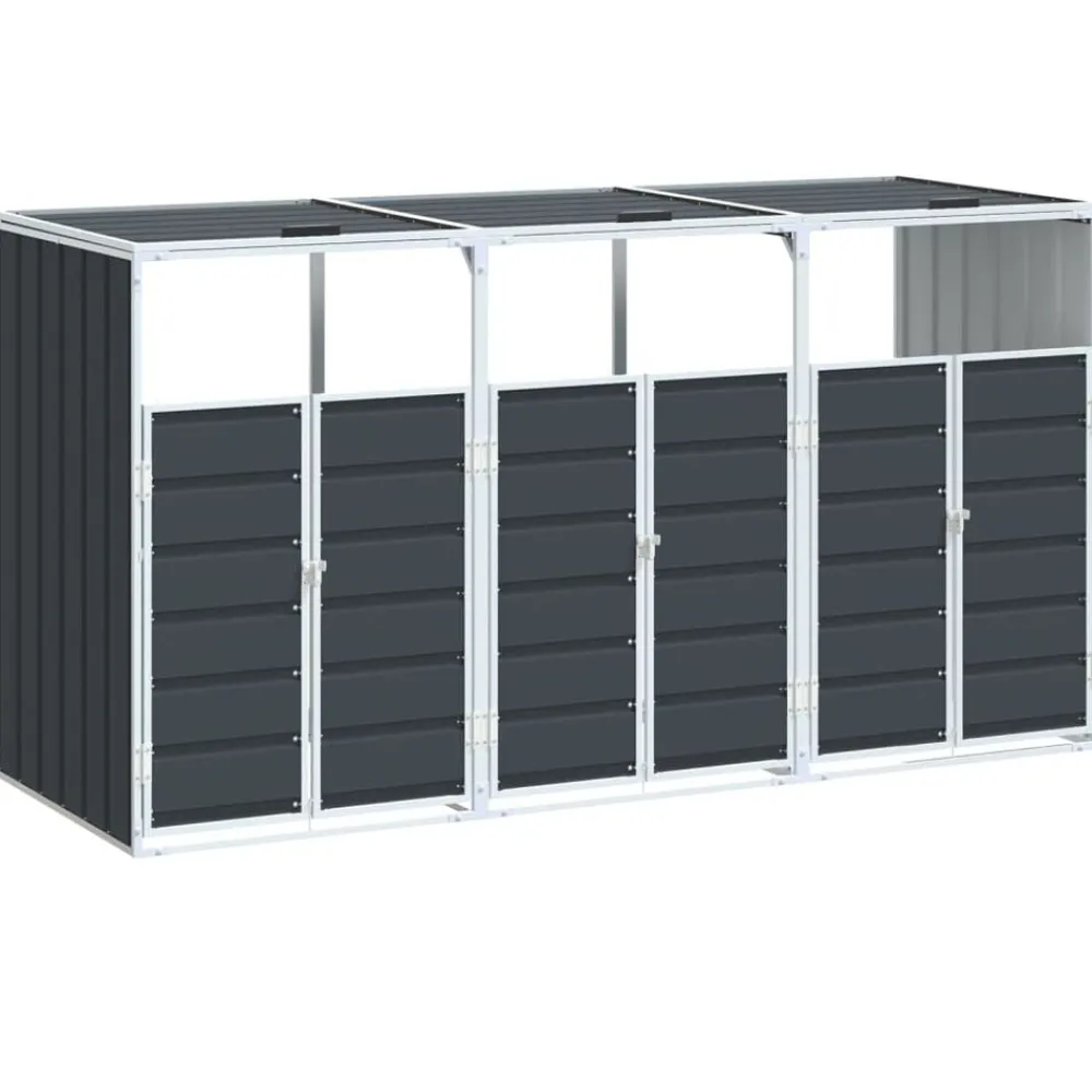 Containerberging voor 3 containers 216x81x115cm staal>vidaXL Best