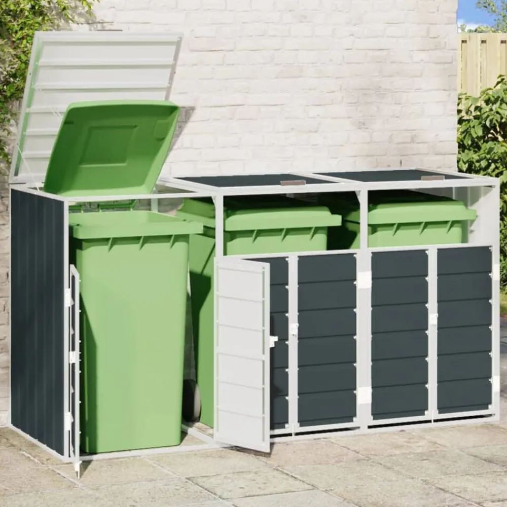 Containerberging voor 3 containers 216x81x115cm staal>vidaXL Best