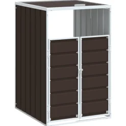 Huishoudelijke Benodigdheden*vidaXL Containerberging voor 1 container 72x81x115 cm staal Bruin